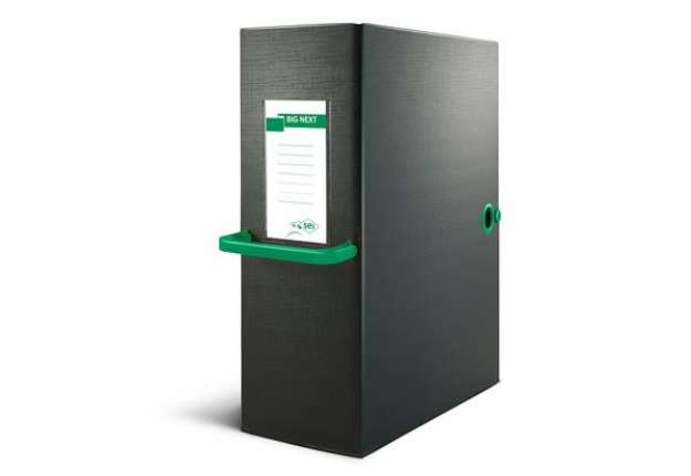 Immagine di Scatola archivio Big Next - dorso 20 cm - 25x35 cm - nero/verde - Sei Rota