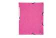 Immagine di Cartellina con elastico - cartoncino lustrè - 3 lembi - 400 gr - 24 x 32 cm - rosa - Exacompta