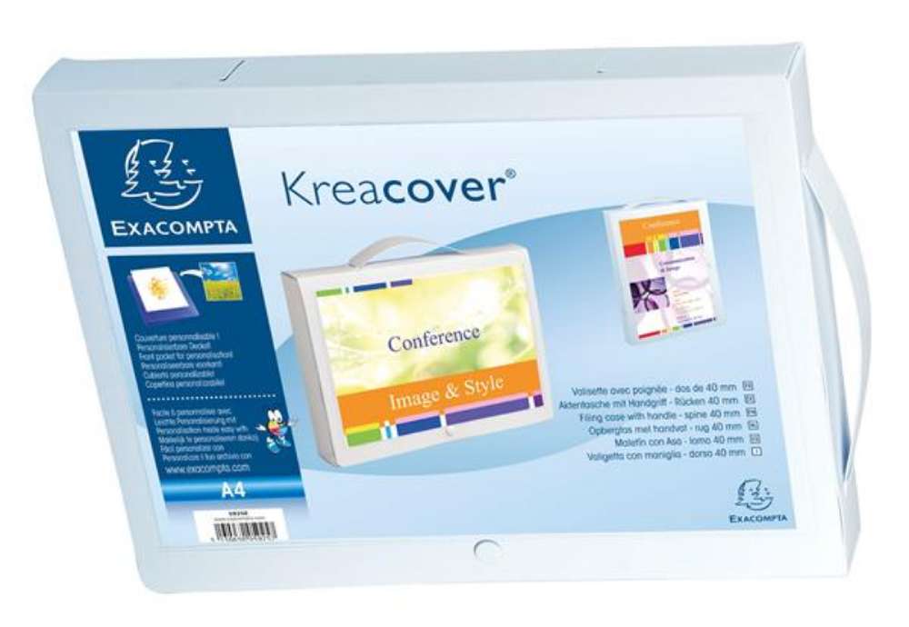 Immagine di Valigetta Kreacover PPL personalizzabile - 24 x 32 cm - dorso 4 cm - Exacompta