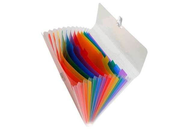 Immagine di Classificatore Crystal - 13 tasche - PP - 33x25 cm - Exacompta