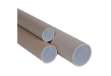 Immagine di Tubo - con doppio tappo trasparente - diametro 6 cm - H 50 cm - cartone - avana