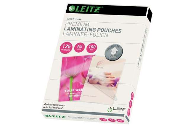 Immagine di Pouches ILam - A5 -154x216 mm - 2x125 micron - Leitz - conf. 100 pezzi