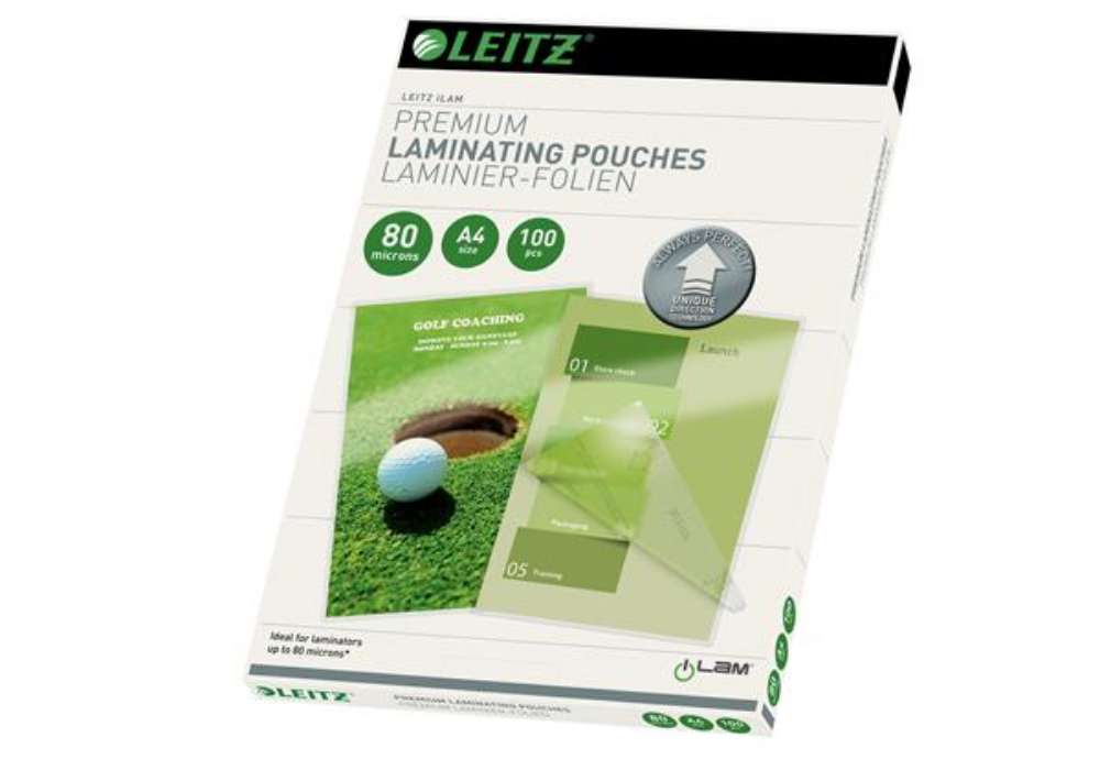 Immagine di Pouches ILam - A4 - 216 x 303 mm - 2 x 80 micron - Leitz - conf. 100 pezzi