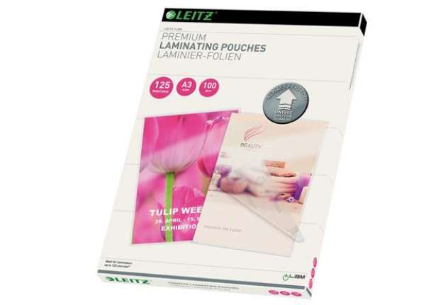 Immagine di Pouches ILam - A3 - 303x426 mm - 2x125 micron - Leitz - conf. 100 pezzi