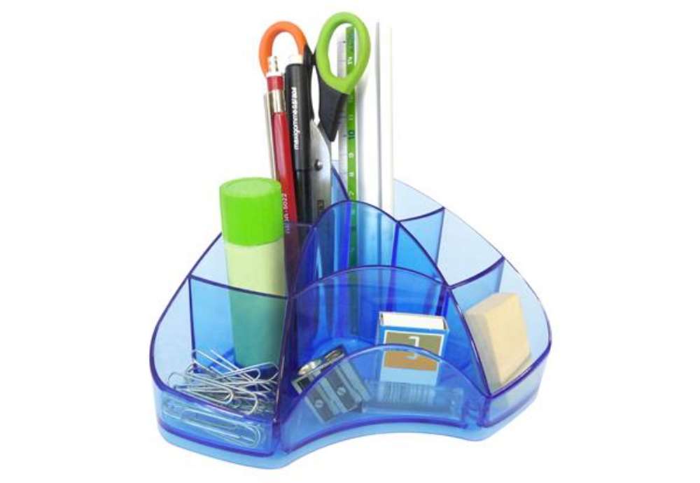 Immagine di Portapenne Multipot Classic - 14 x 20 x 9 cm - azzurro trasparente - Arda