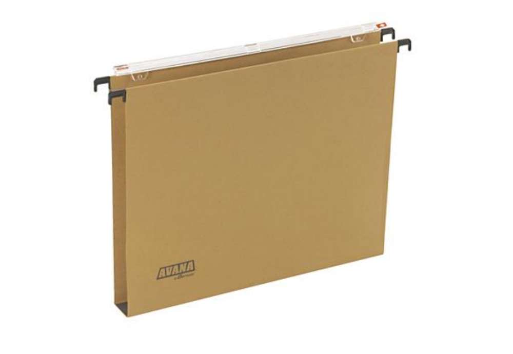 Immagine di Cartella sospesa Avana - cassetto - interasse 33 cm - fondo U - 31,3 x 24,5 cm - avana - Bertesi