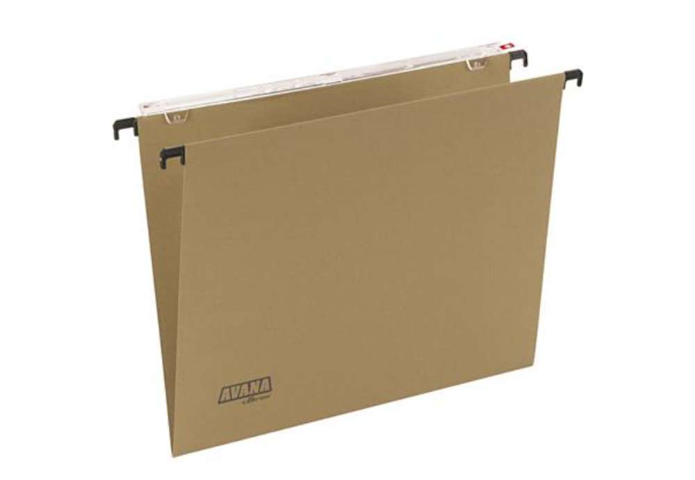 Immagine di Cartella sospesa Avana - cassetto - interasse 39 cm - fondo V - 37 x 24,5 cm - avana - Bertesi