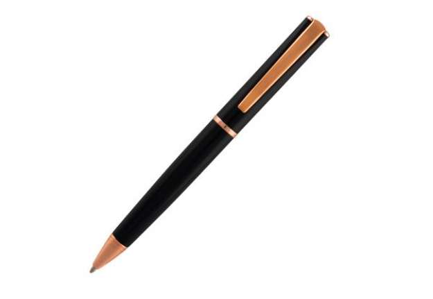 Immagine di Penna a sfera Linea Impressa - punta M - nero/rosegold - Monteverde