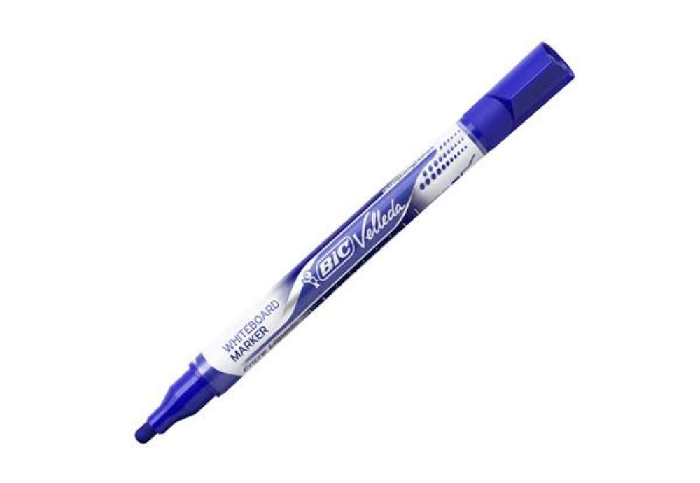 Immagine di Marcatori Whiteboard Marker Velleda liquid Ink - punta tonda 2,2mm - blu - Bic