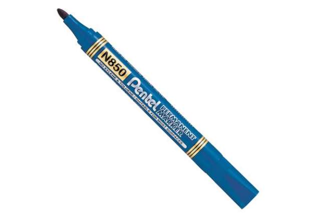 Immagine di Marcatore permanente N850 - punta tonda - blu - linea Amiko - Pentel