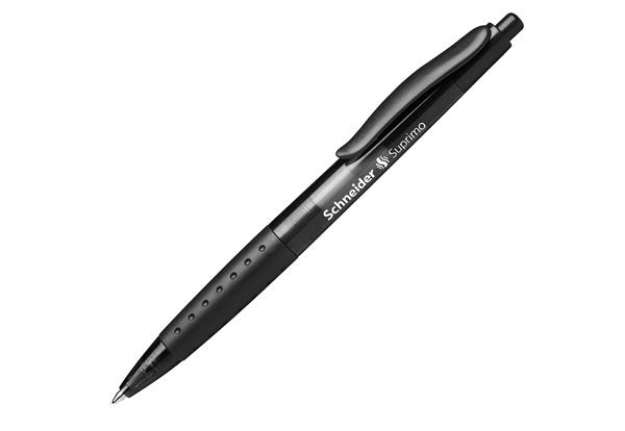 Immagine di Penna a sfera a scatto Suprimo  - tratto medio - nero - Schneider
