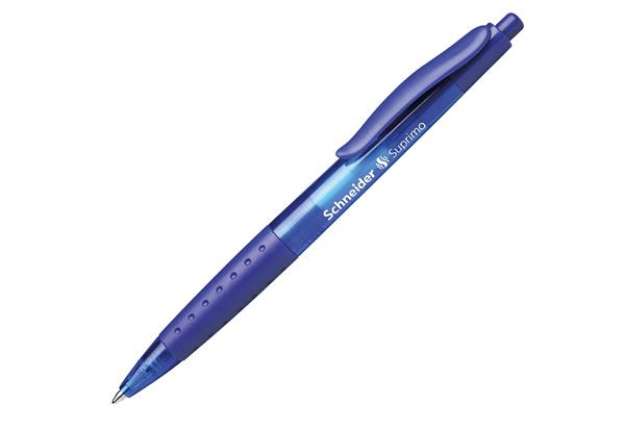 Immagine di Penna a sfera a scatto Suprimo - tratto medio - blu  - Schneider