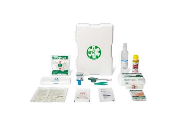 Immagine di Armadietto di pronto soccorso 1/P - 37x22x14 cm - fino a 2 persone - bianco - PVS