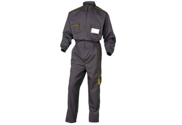 Immagine di Tuta da lavoro Panostyle? M6COM - sargia/poliestere/cotone - taglia L - grigio/verde - Deltaplus