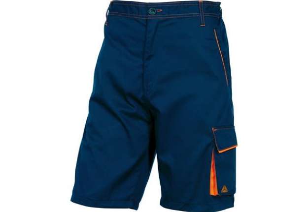 Immagine di Bermuda da lavoro Panostyle M6BER - sargia/poliestere/cotone - taglia L - blu/arancio - Deltaplus