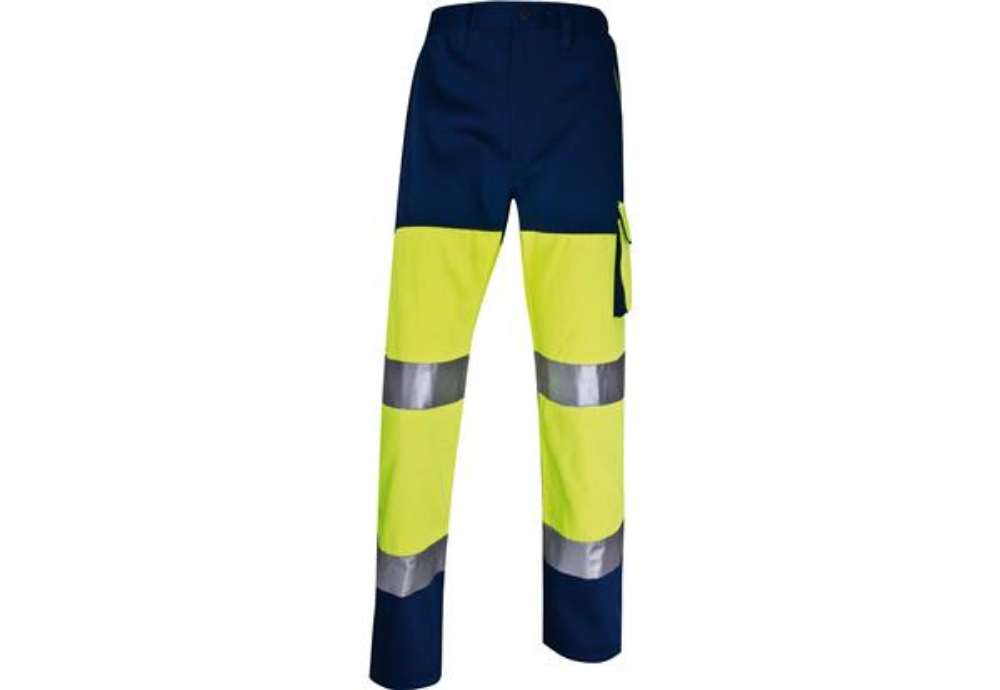 Immagine di Pantalone alta visibilit? PHPA2 - sargia/poliestere/cotone - taglia L - giallo fluo - Deltaplus