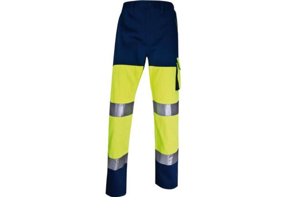 Immagine di Pantalone alta visibilità PHPA2 - sargia/poliestere/cotone - taglia XL - giallo fluo - Deltaplus