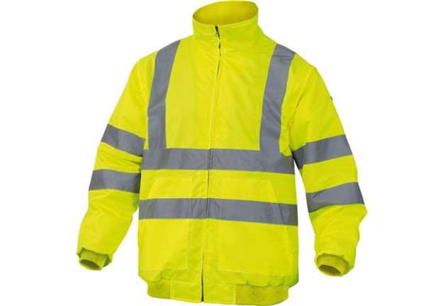 Immagine di Giubbotto alta visibilità Reno HV - poliestere/poliuretano - taglia L - giallo fluo - Deltaplus