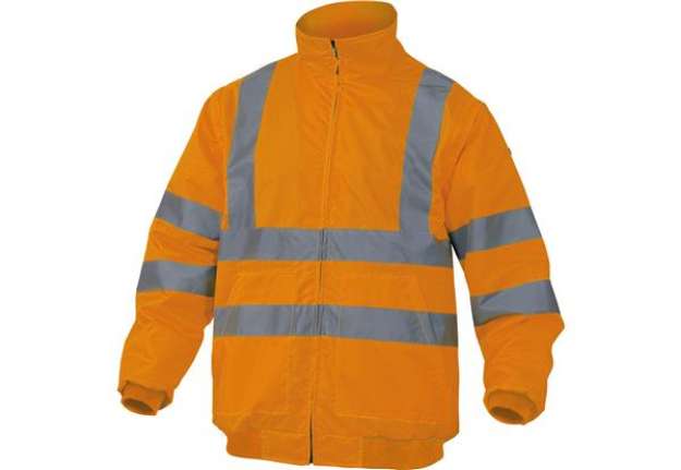 Immagine di Giubbotto alta visibilità Reno HV - poliestere /poliuretano - taglia L - arancio fluo - Deltaplus
