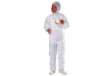 Immagine di Tuta con cappuccio - monouso - PPL non tessuto -  taglia L - bianco - Deltaplus