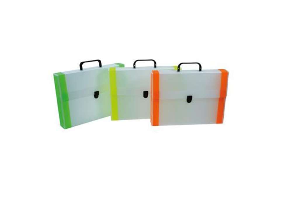 Immagine di Valigetta Polionda - 28 x 38cm - dorso 5 cm - dorso fluo - Colorosa
