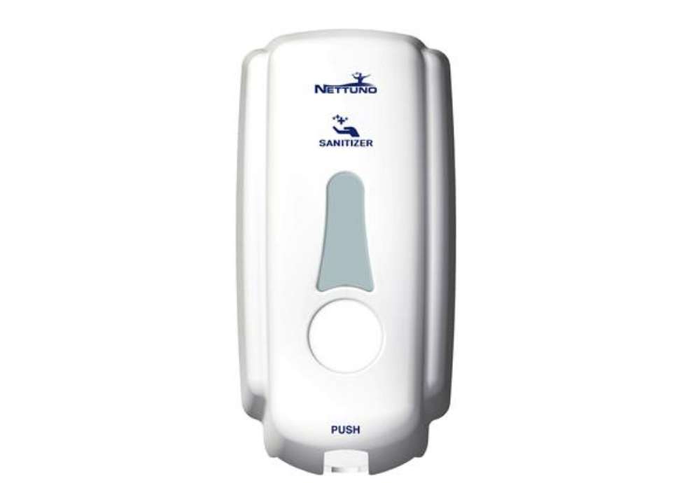 Immagine di Dispenser sapone T-Small (x ricariche TS800) - capacità 1 L - bianco - Nettuno