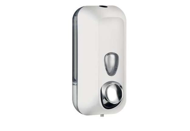 Immagine di Dispenser per sapone liquido EColored - 10,2 x 9 x 21,6 cm - capacità 0,55 L - adamello white - Mar
