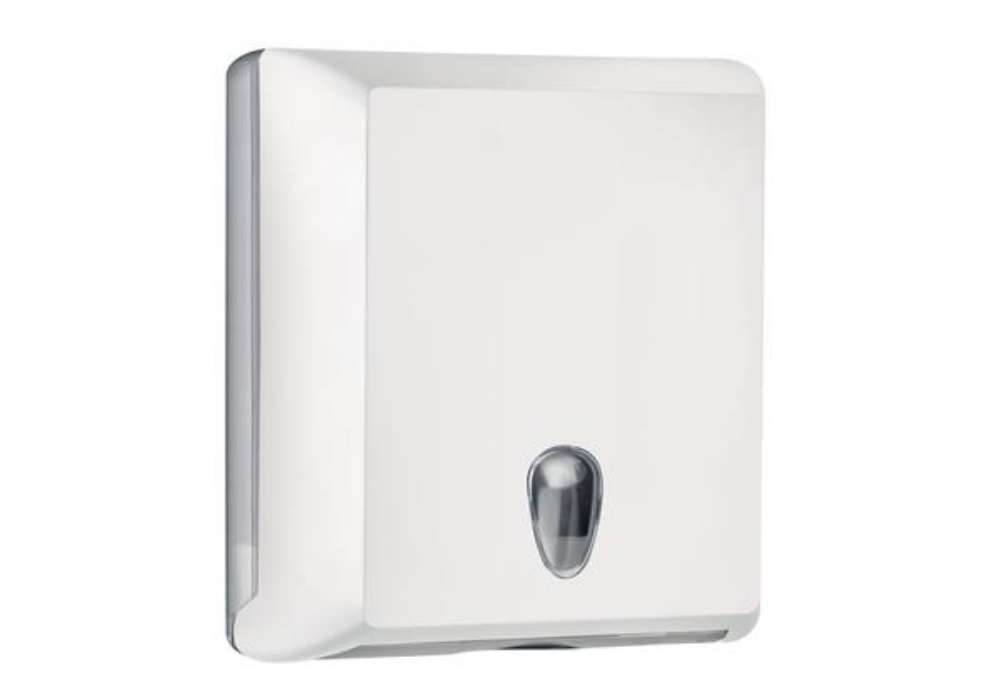 Immagine di Dispenser asciugamani EColored piegati a Z/C - 29 x 10,5 x 30,5 cm - adamello white - Mar Plast