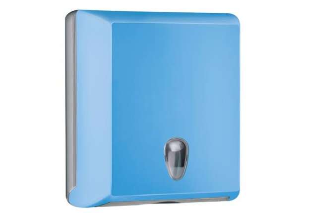 Immagine di Dispenser asciugamani piegati Soft Touch - 29x10,5x30,5 cm - azzurro - Mar Plast