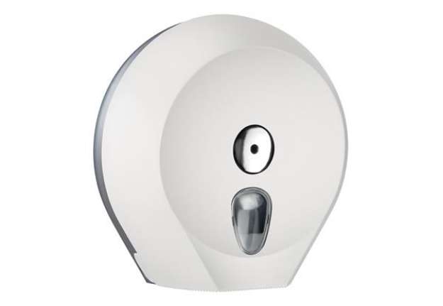 Immagine di Dispenser linea plus di carta igienica in rotolo Mini Jumbo - 27 x 12,8 x 27,3 cm - plastica - adame