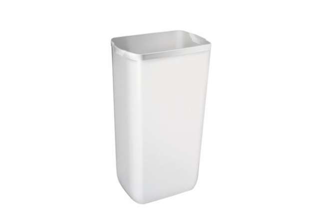 Immagine di Cestino gettacarte - 33 x 22 x 49 cm - 23 L - bianco - Mar Plast