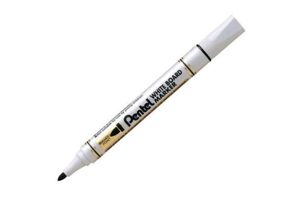 Immagine di Marcatore per lavagne cancellabili MW85 - punta tonda - nero - linea Amiko - Pentel