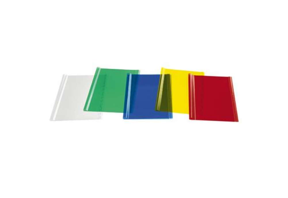 Immagine di Coprilibro Cristal - 50 x 31 cm - PP - 110 mic - c/adesivo - liscio - trasparente neutro - Colorosa