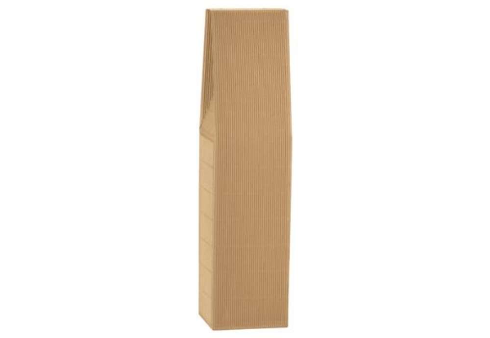 Immagine di Scatola Onda - 1 bottiglia - in cartone - 9 x 9 x 37 cm - avana - Scotton