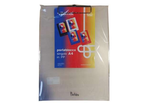 Immagine di Portablocco con molla in metallo - copertina in PPL - A4 - trasparente opaco - Iternet