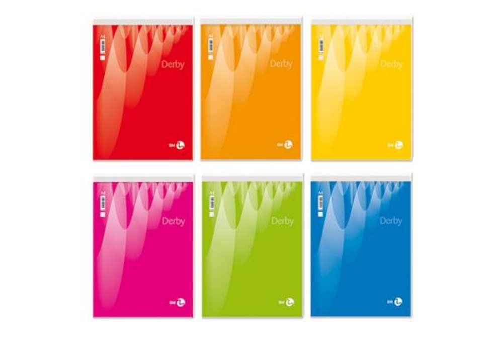 Immagine di Blocco note Derby - bianco - 210 x 297mm - 60gr - 70 fogli - BM