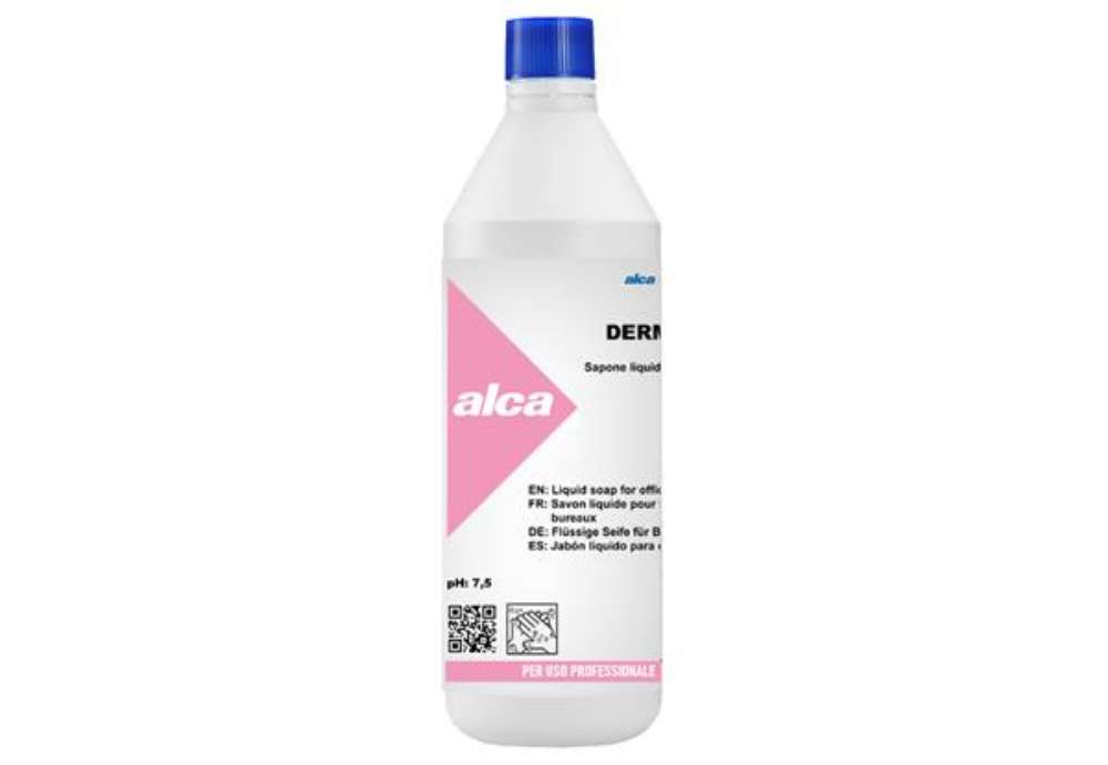Immagine di Sapone liquido Derman - fiorito - Alca - flacone da 1 L