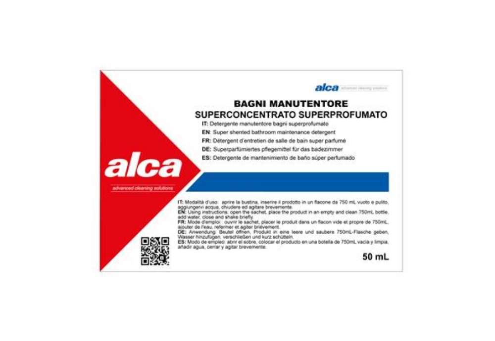 Immagine di Manutentore Bagni Linea Monodose - superprofumato - Alca - bustina da 50 ml