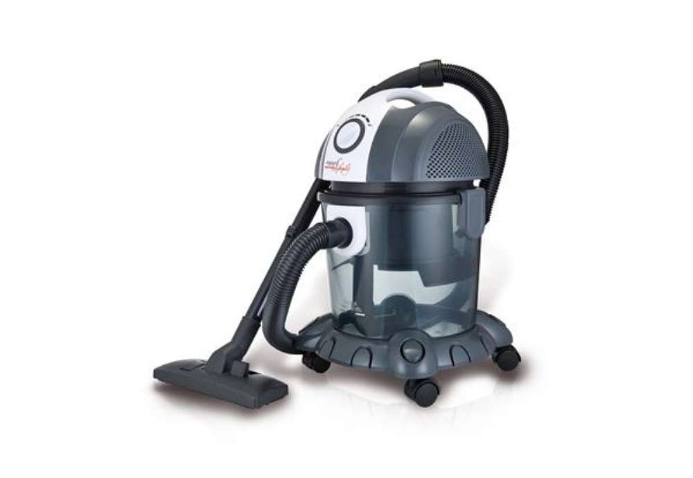 Immagine di Bidone aspiratutto Mr Bin G - 49,5 x 36 x 37 cm - 1200 W - bianco/nero/grigio - Melchioni family