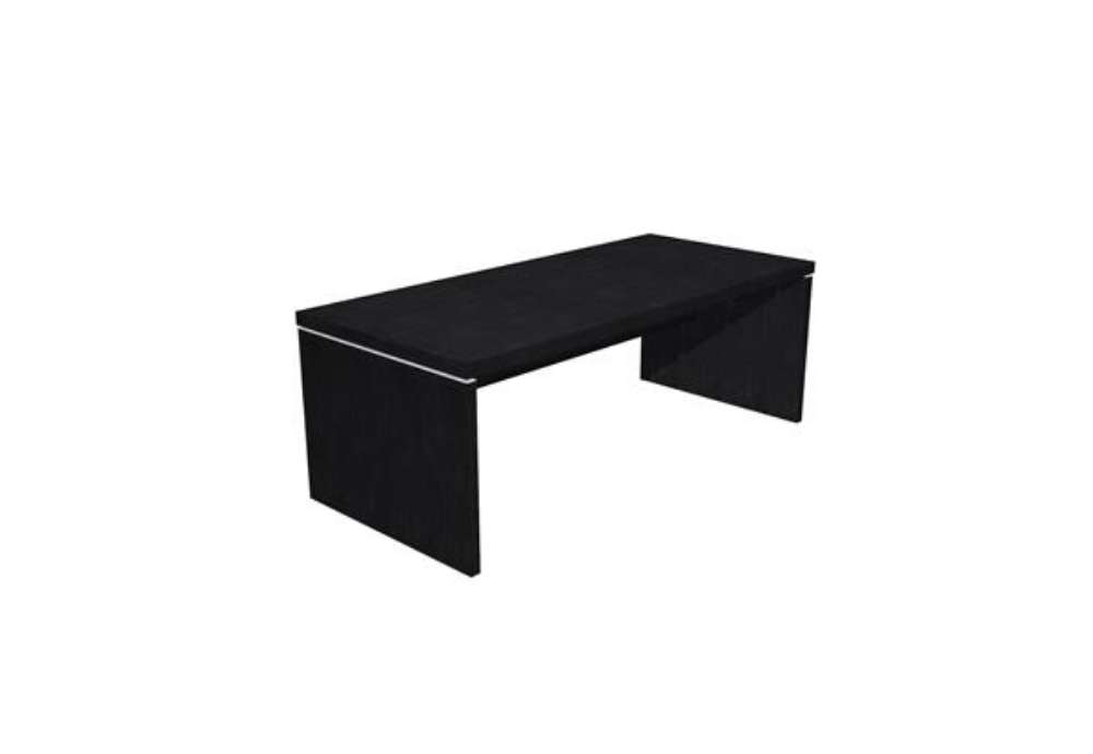 Immagine di Scrivania direzionale Prestige - 180 x 90 x 74 cm - nero venato