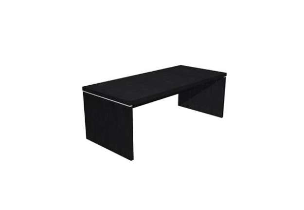 Immagine di Scrivania direzionale Prestige - 210 x 90 x 74 cm - nero venato