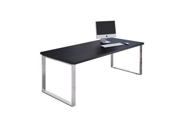 Immagine di Scrivania direzionale Prestige Metal - 210 x 90 x 74 cm - nero venato