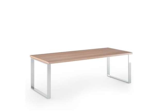 Immagine di Scrivania direzionale Prestige Metal - 210 x 90 x 74 cm - ciliegio arabis