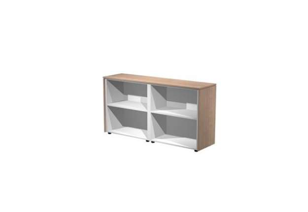 Immagine di Coppia Prestige - mobili bassi a giorno - 162,8 x 43 x 81,4 cm - ciliegio arabis