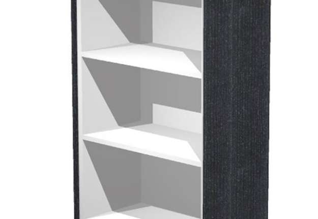 Immagine di Mobile Prestige - medio a giorno - 82,8 x 43 x 119,8 cm - nero venato
