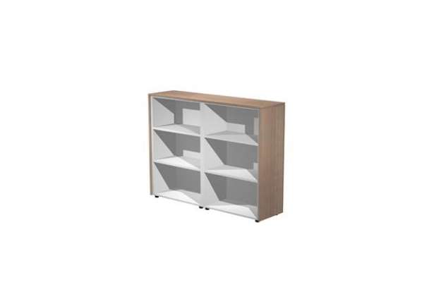 Immagine di Coppia Prestige - mobili medi a giorno - 162,8 x 43 x 119,8 cm - ciliegio arabis