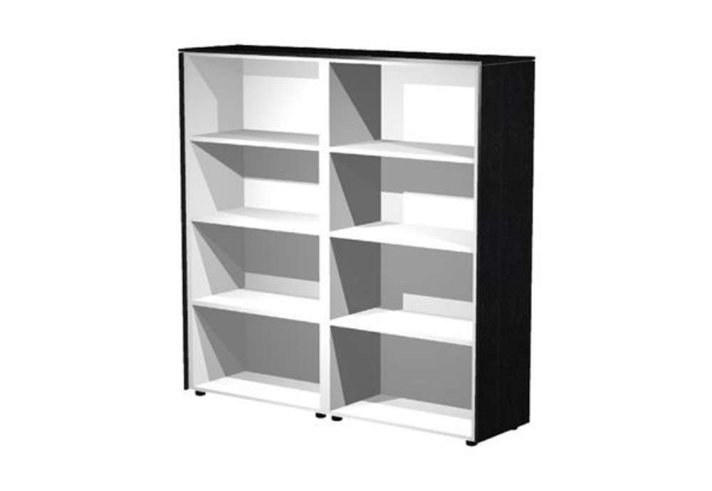 Immagine di Coppia Prestige - mobili medio alti a giorno  - 162,8 x 43 x 158,2 cm - nero venato