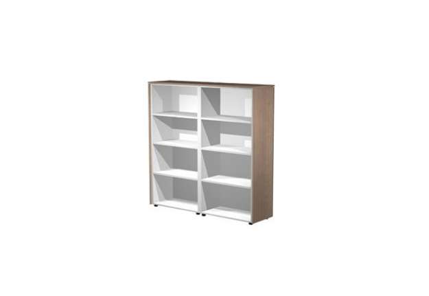 Immagine di Coppia Prestige - mobili medio alti a giorno - 162,8 x 43 x 158,2 cm - ciliegio arabis