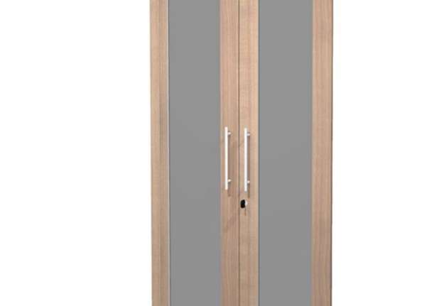 Immagine di Coppia ante Prestige - per mobile medio/alto - 80 x 153,8 cm - spessore 18 mm - vetro/melaminico - c