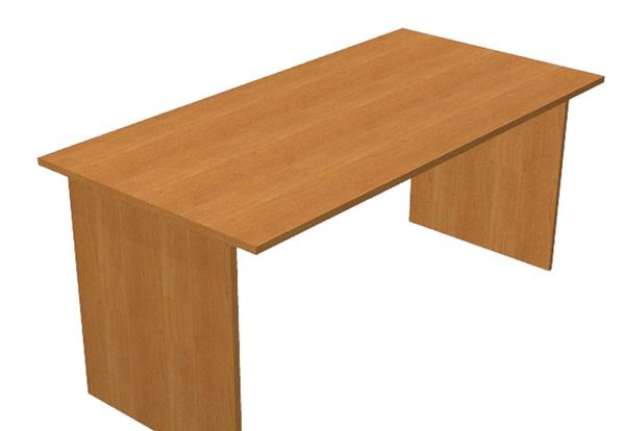 Immagine di Scrivania Easy - lineare - 160 x 80 x 72,9 cm - noce chiaro